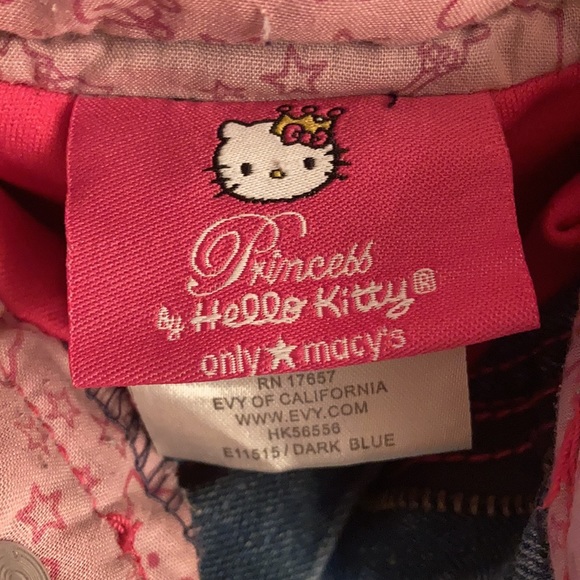 Princess by Hello Kitty Jean skirt Girls Sz 5 - Picture 7 of 9